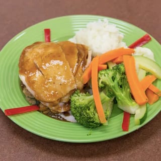 Fresh Turkey with Stuffing, Mashed Potatoes, Gravy, Vegetable and Cranberry Sauce - Lunch Special