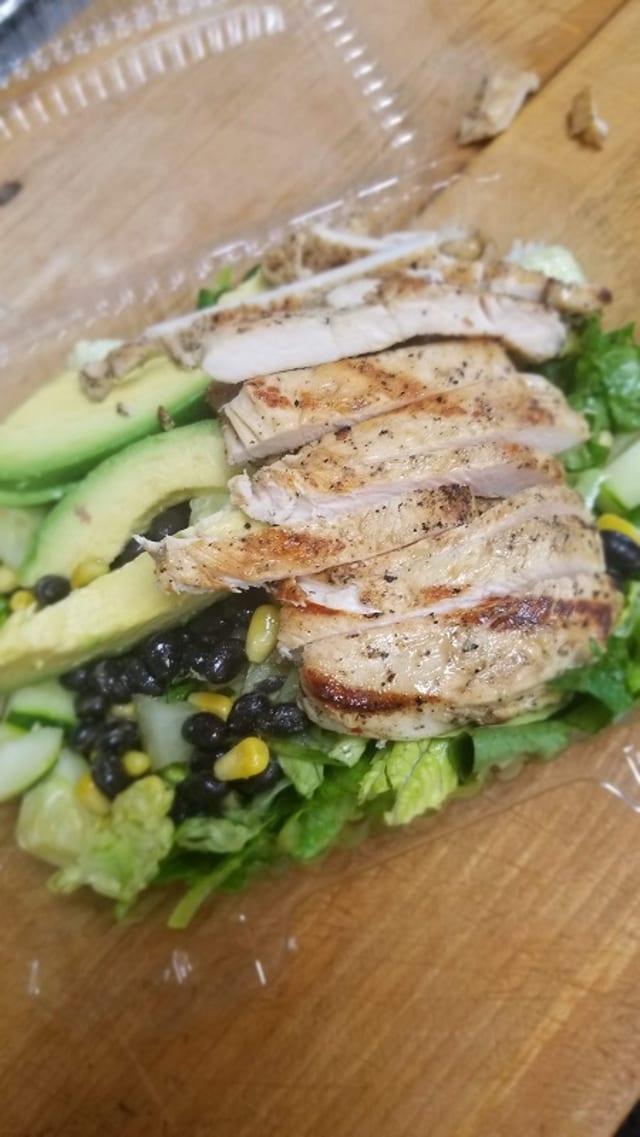 15s. Ranch Chicken Salad with grilled flamed chicken.