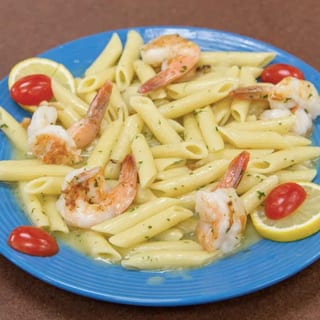 Shrimp Scampi Over Linguini - Lunch Special